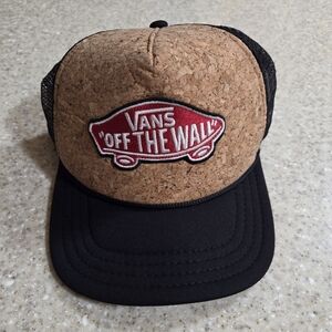 Vans Off The Wall Cork Mesh Trucker AdjustableSnapback Hat Cap